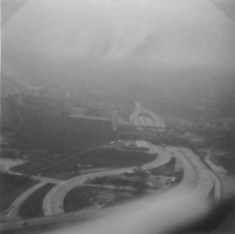 Photo: Blick vom Funkturm in Berlin (West) aus. Photo: Erwin Thomasius 1967.